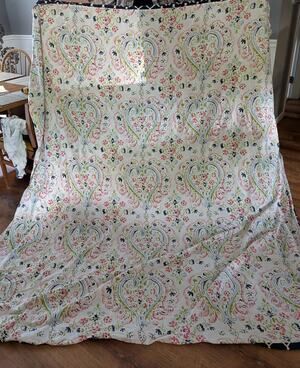 Hearts And Blue Check Reversible Duvet Cover 90 x 80